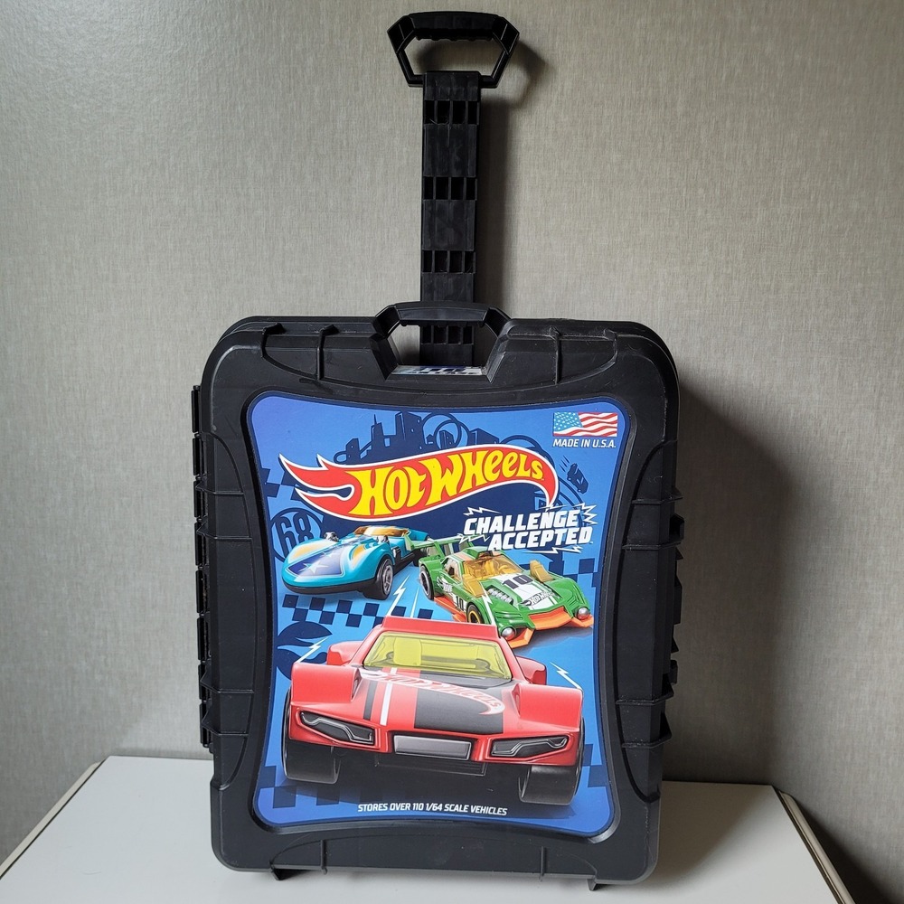 Hot Wheels Rolling Storage Case + Bulk Mixed Lot 54 Toy Cars Matchbox Diecast - Picture 14 of 14